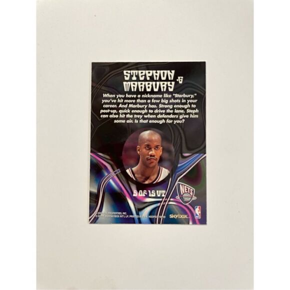 2000 Stephon Marbury fleer/skybox up tempo 5/15UP - Picture 3 of 3